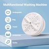 2In1 Mini Washing Machine Portable Rotating Ultrasonic Turbine Washer